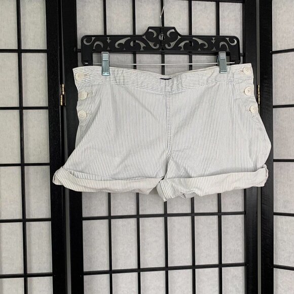 Gap Striped Shorts Blue White Medium 8 - Picture 8 of 10
